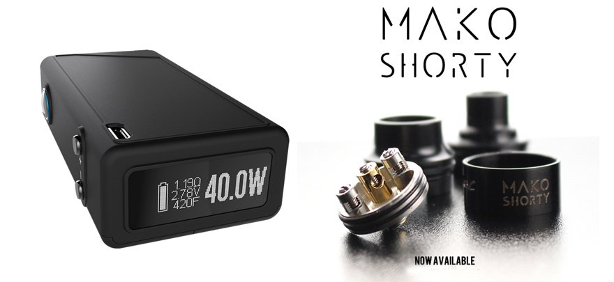 VaporShark rDNA40调压盒+MAKO SHORTY滴油雾化器 VaporShark rDNA40调压盒+MAKO SHORTY滴油雾化器