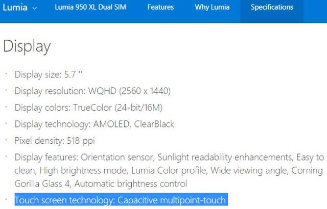微软Lumia 950/XL新旗舰 戴手套无法操作屏幕