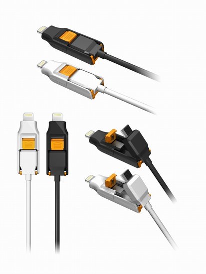 变形金刚数据线诞生 兼容闪电和microUSB接口