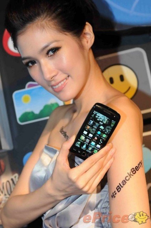 高挑大气面具秀BlackBerry7智美女美女鬼新机图片