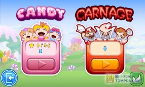 可爱+血腥另类风格安卓动作游戏糖果杀手