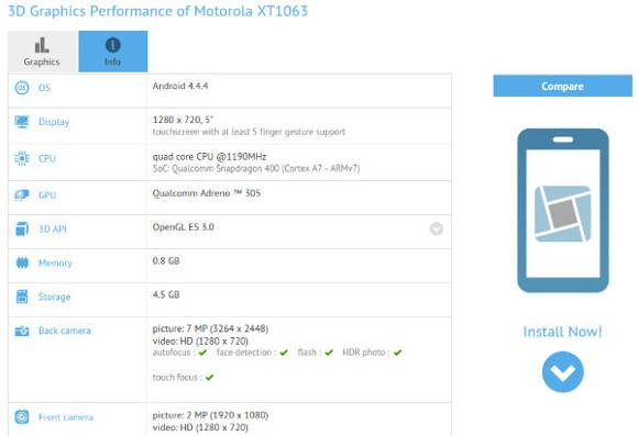 5英寸屏Moto G2配骁龙400 售价或不足千元
