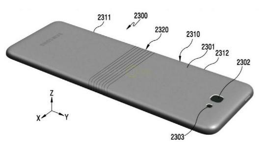 三星可折叠手机专利曝光 中间有个大缝儿