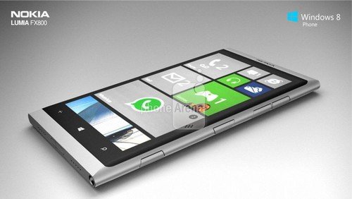 钛合金机身 诺基亚Lumia FX800概念机