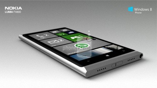 钛合金机身 诺基亚Lumia FX800概念机