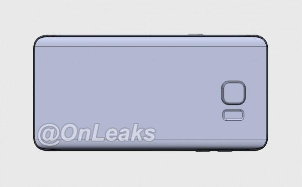 5.7寸屏三星Note 5 3D渲染图:外形酷似S6