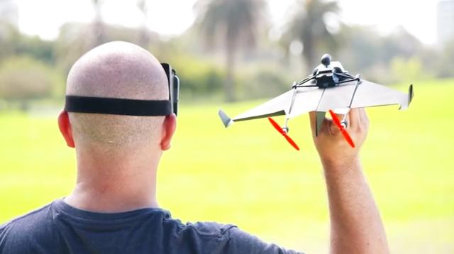 童年玩的纸飞机秒变无人机 画面能VR实时传递