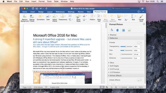 新旧对比：Mac版Office 2016 vs 2011