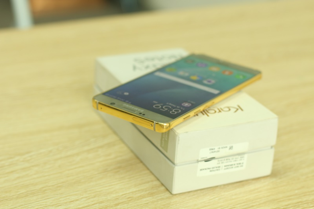 24k黄金打造的Galaxy Note 5和Galaxy S6 Edge