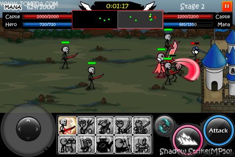 火柴人格斗游戏iPhone手机版试玩评测