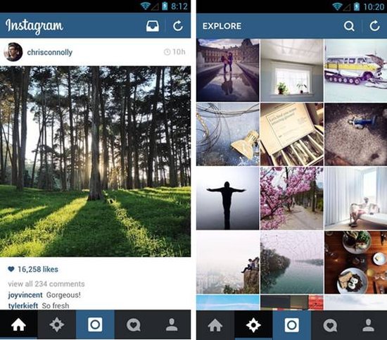 安卓版Instagram更新 界面扁平化运行速度提升_数码_腾讯网