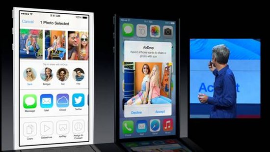 iOS 7的AirDrop功能将会让文件传输更加简单