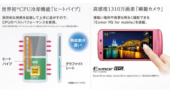 NEC首推水冷散热型智能手机 六月底发布