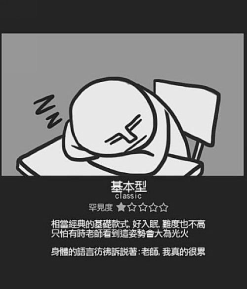 经典睡觉姿势图鉴