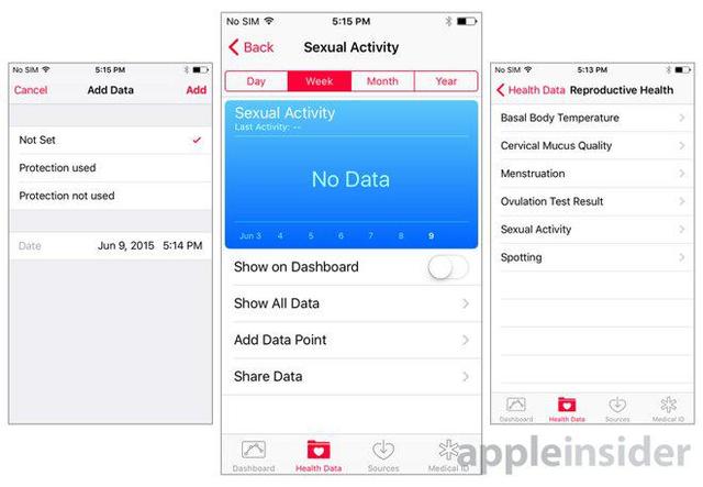 iOS 9健康功能增强 重点关注女性健康