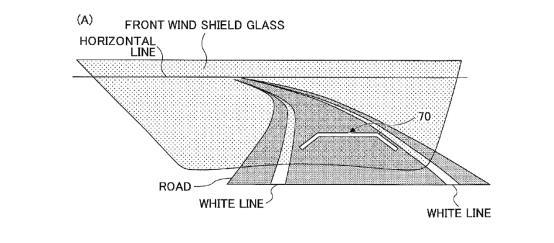 丰田申新专利：在挡风玻璃上实时显示车辆位置