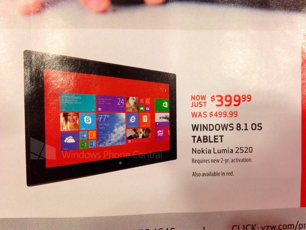 诺基亚Lumia1520延至22日开卖 平板同期上市