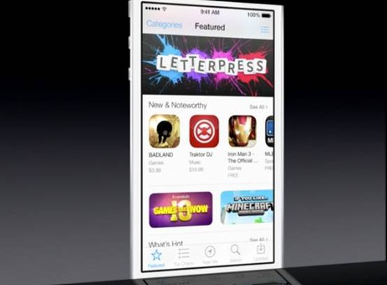 iOS 7系统支持内置App Store应用后台自动更新