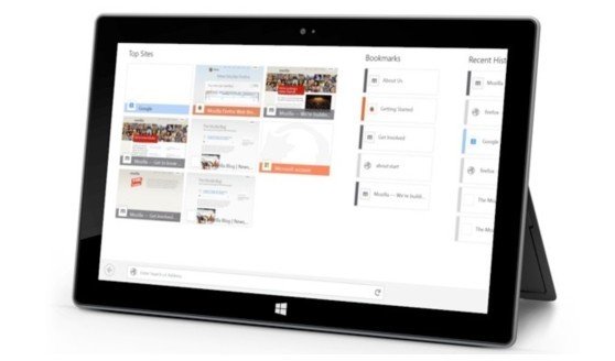 Firefox浏览器Win8预览版支持手势触控功能
