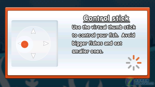 支持虚拟摇杆 Android游戏小鱼成长记
