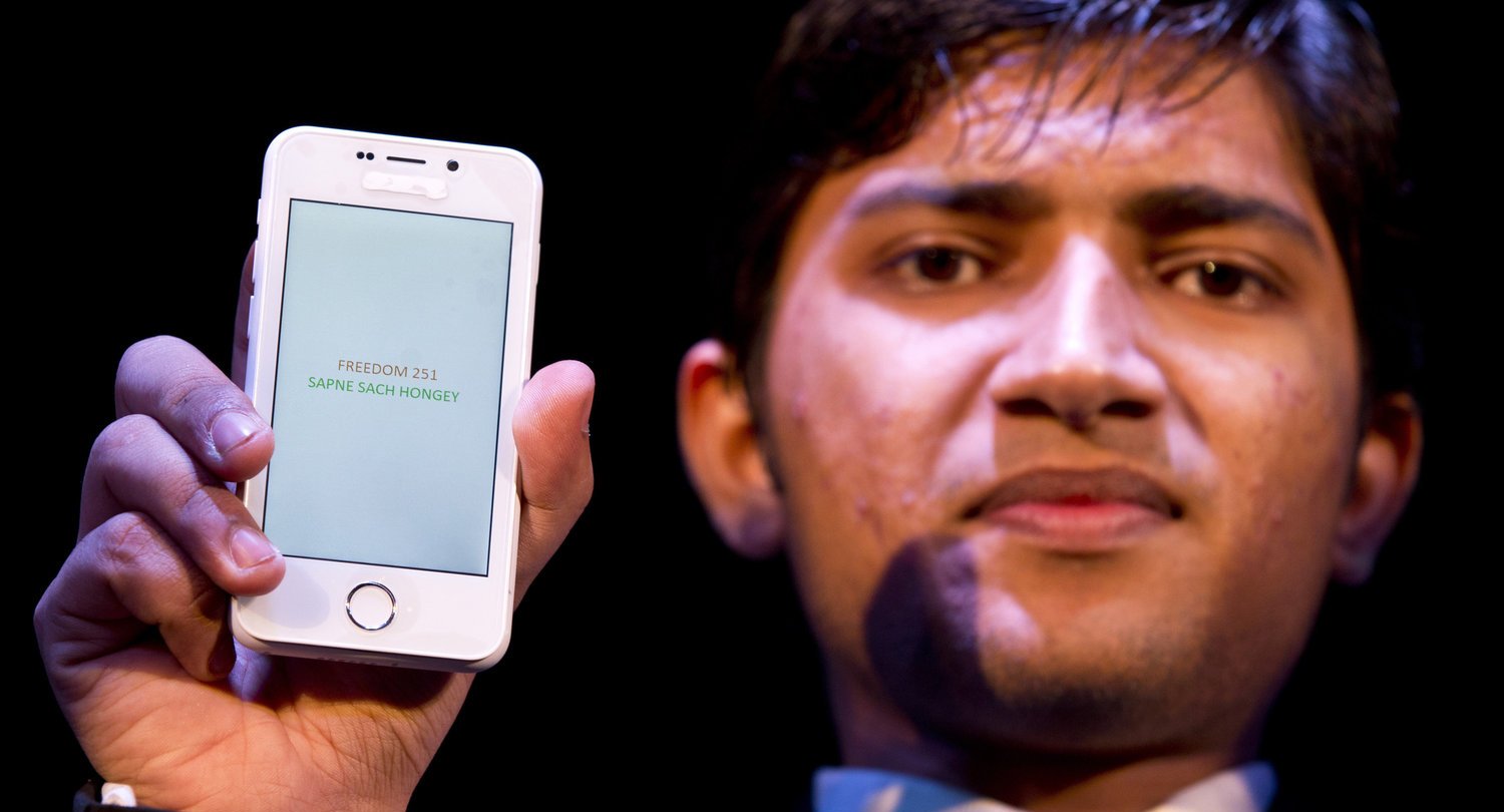 印度24元智能手机遭质疑:真的还是假的?