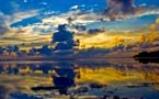 Bruk refleksjon å komponere bilder