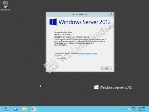 windows server 2012 rtm 安装画面泄露
