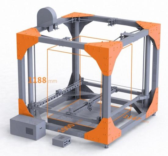 超大型专业3D打印机问世 售价39000美元