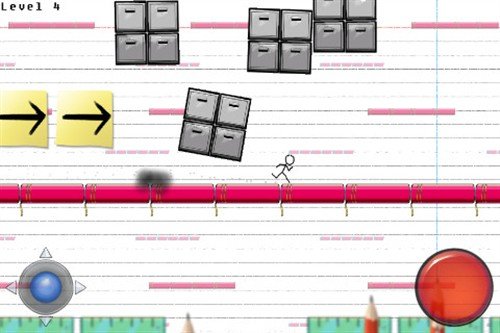 涂鸦风格跑酷游戏 iPad火柴人大冒险2
