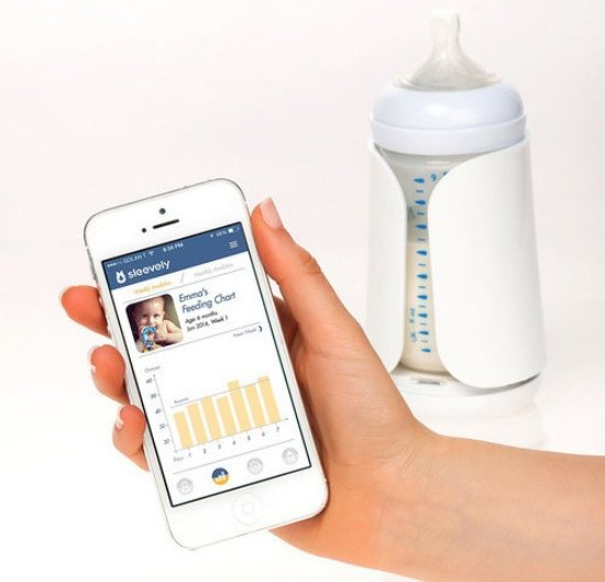 智能婴儿奶瓶套装 可随时跟踪记录婴儿喝奶量