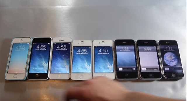 历代iPhone运行速度对比测试3GS关机最快