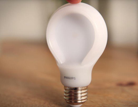 飞利浦发布扁平造型LED灯泡 重量更轻