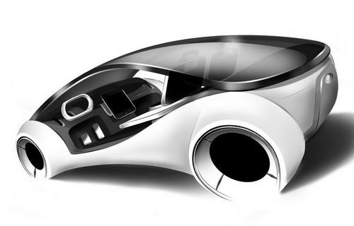 外型似鼠标 苹果汽车iCar创意设计图欣赏