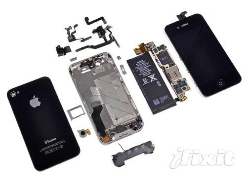 iPhone4S暴力拆解 芯片零部件全部曝光