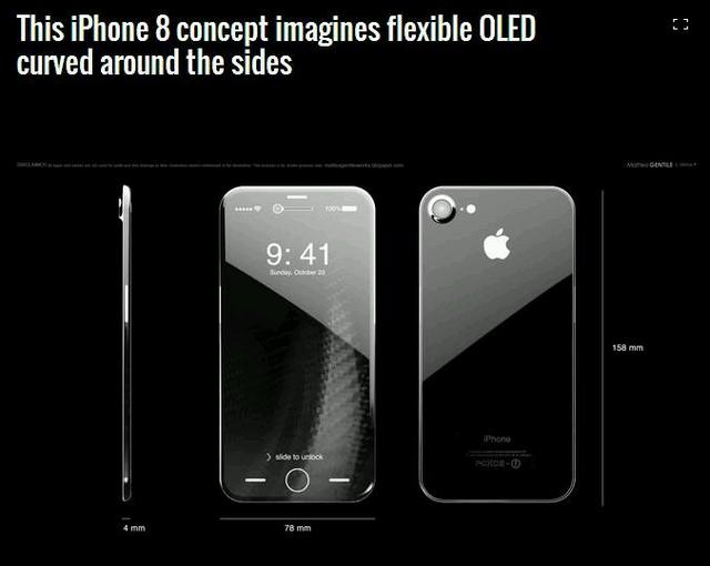 传iPhone 8外观不变天线条取消 但售价更低