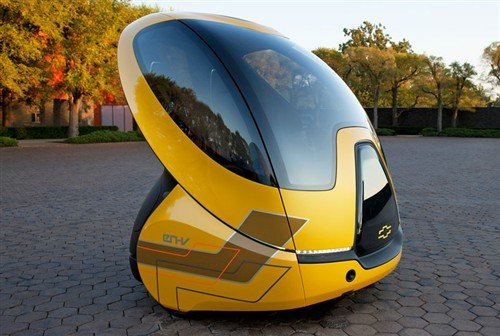 超迷你雪佛兰电动车:双座双轮能联网_数码_腾讯网