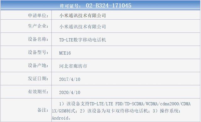 全面屏大号小米6正在赶来的路上 或6月份发布