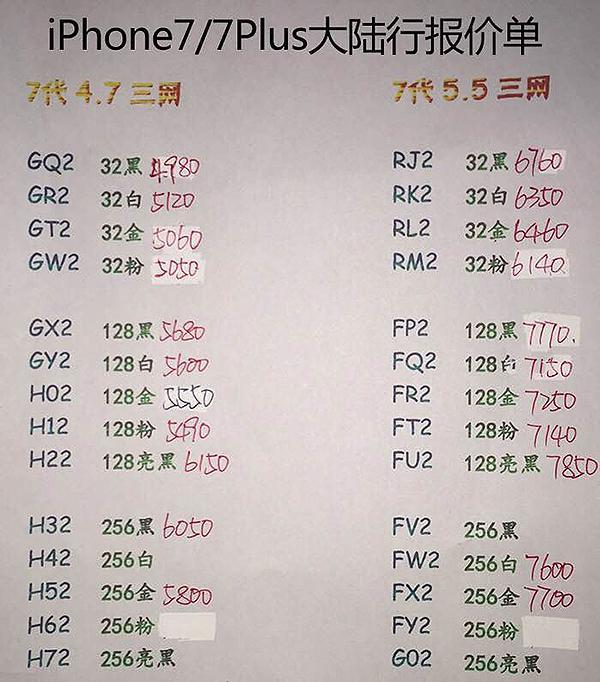 iPhone 7开卖30天观察 256GB金色比官网低1200