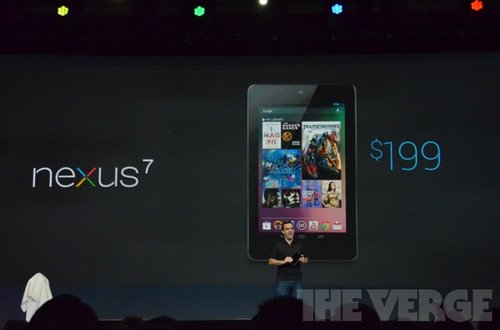 谷歌携华硕发布Nexus 7平板 售199美元