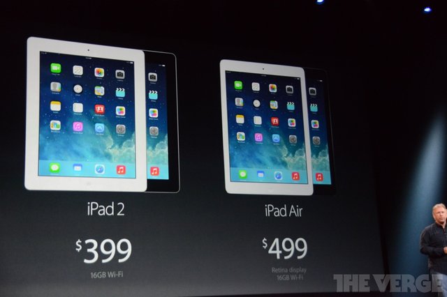 苹果发布iPad Air等新平板电脑 中国将首发