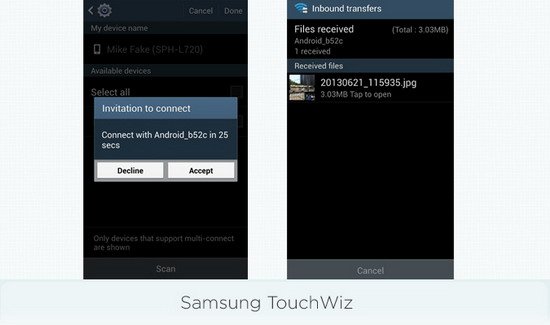 苹果iOS 7、三星TouchWiz界面PK 三星总分小胜