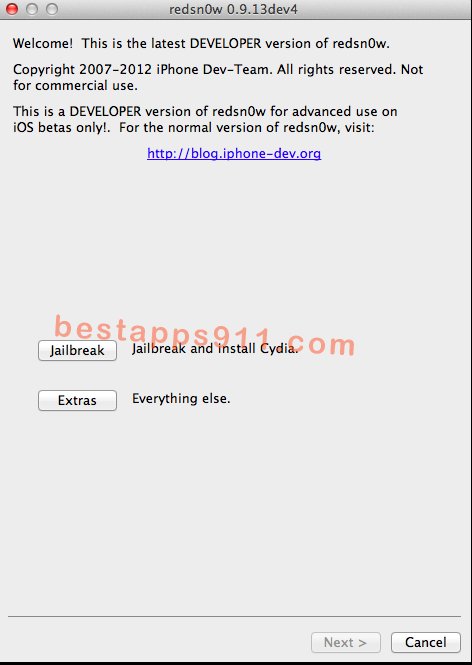 最新redsn0w发布!支持ios6 gm不完美越狱