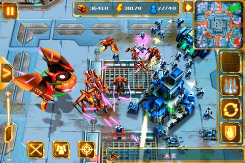 為資源而戰iPhone遊戲星際前線：撞擊