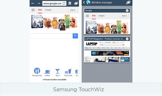 苹果iOS 7、三星TouchWiz界面PK 三星总分小胜