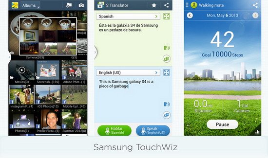 苹果iOS 7、三星TouchWiz界面PK 三星总分小胜