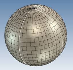 CAXA三维CAD:应用曲面曲线绘制篮球模型