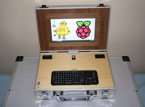 牛人改造 35美元Raspberry Pi华丽变身笔记本