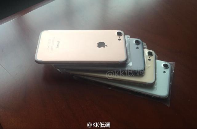 苹果要急哭了 iPhone 7四色真机谍照首次曝光