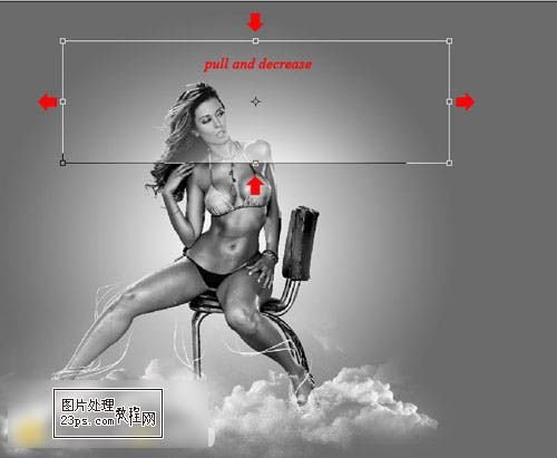 PS教程:Photoshop制造比基尼<em>美女</em>黑白<em>图片</em>_数