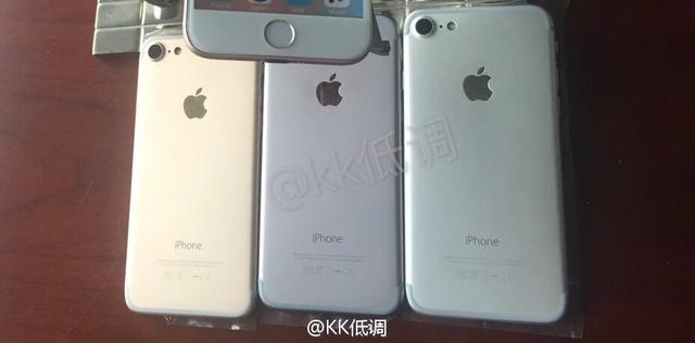 苹果要急哭了 iPhone 7四色真机谍照首次曝光
